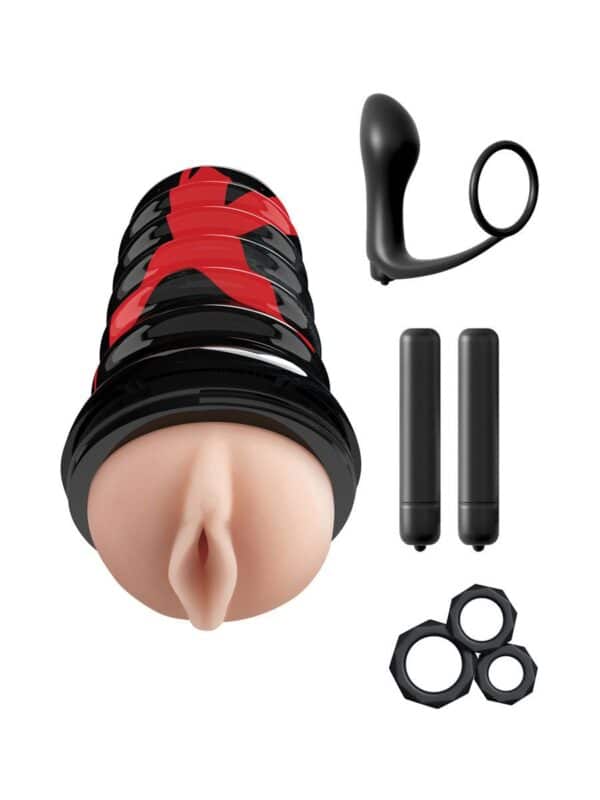 Pipedream PDX Elite Ass Gasm Vibrating Kit: Masturbator