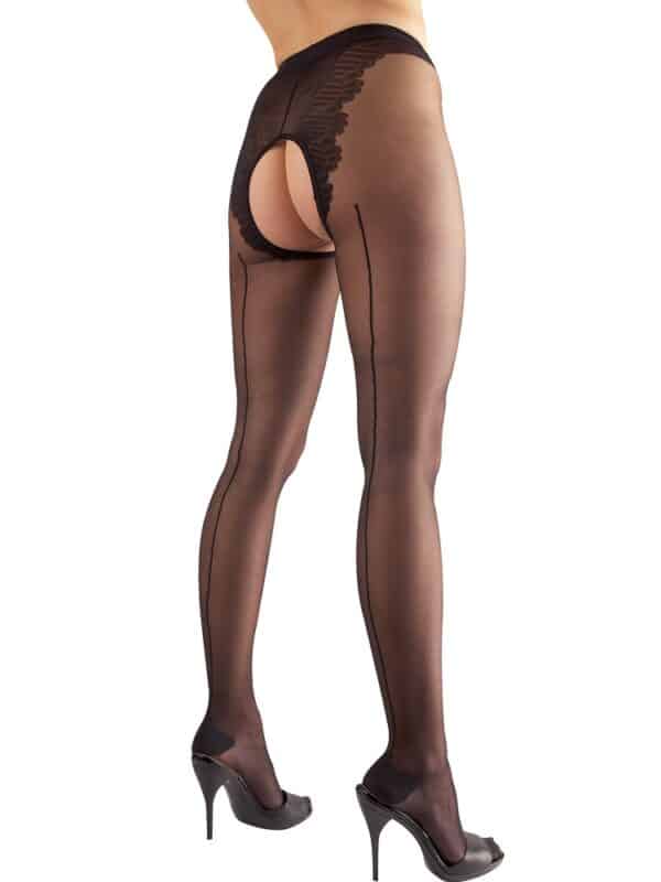 Cottelli Collection Ouvert-Nahtstrumpfhose