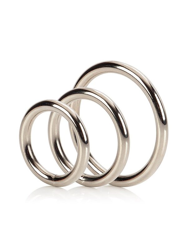 California Exotics Silver Ring Set: Penisringe-Set