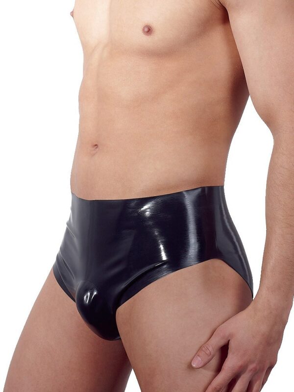 LateX Latex-Herrenslip mit Pump-Plug