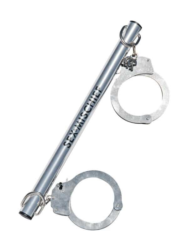 Sportsheets Sex & Mischief Spreader Bar with Metal Cuffs: Spreizstange mit Handschellen