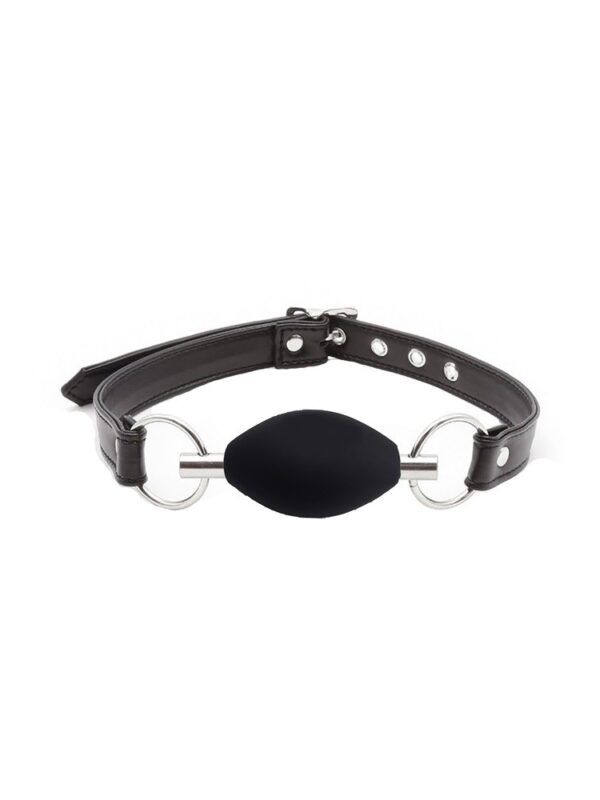 Black Label Black Label Silicone Oval Ball Gag: Ballknebel